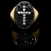 Χρυσό δαχτυλίδι chevalier Κ14 με ζιργκόν
